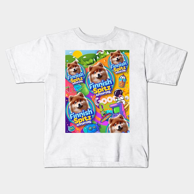 Finnish Spitz Kids T-Shirt by Puppy & cute